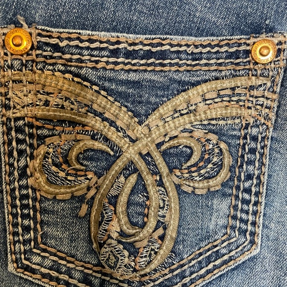 Seven 7 Women’s Jeans size 10 Boot Cut Embellished Pockets - Picture 5 of 10